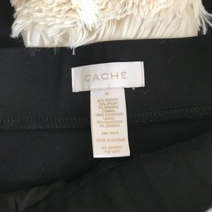 Caché black leather leggings. Like new